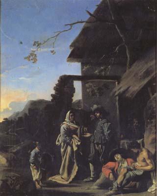 Bourdon, Sebastien The Fortune-Teller (mk17) oil painting image